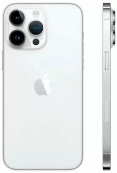 Смартфон Apple A2893 iPhone 14 Pro Max 128Gb 6Gb серебристый моноблок 3G 4G 1Sim 6.7" 1290x2796 iOS 16 48Mpix 802.11 a/b/g/n/ac/ax NFC GPS GSM900/1800 GSM1900 TouchSc Protect от магазина РЭССИ