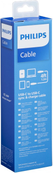 Кабель Philips DLC8701 USB Type-C (m)-USB Type-C (m) 1.2м черный коробка (упак.:1шт) от магазина РЭССИ