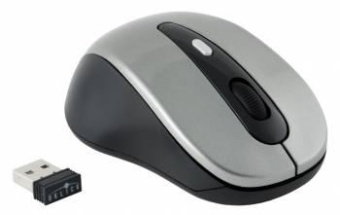 Мышь Оклик 435MW черный/серый оптическая (1600dpi) беспроводная USB для ноутбука (4but) от магазина РЭССИ