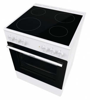 Плита Электрическая Gorenje GEC6A11WG белый стеклокерамика (без крышки) от магазина РЭССИ