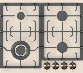 Газовая варочная поверхность Weissgauff HGG 641 REB бежевый от магазина РЭССИ
