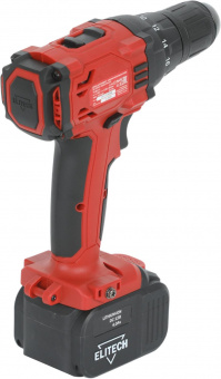 Дрель-шуруповерт Elitech ДА 12СЛ2 (Е2201.004.02) аккум. патрон:быстрозажимной (кейс в комплекте) (191612) от магазина РЭССИ