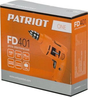 Дрель безударная Patriot FD 401 THE ONE 420Вт патрон:кулачковый реверс (120301401) от магазина РЭССИ