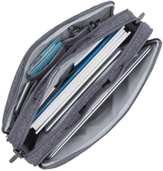 Сумка для ноутбука 15.6" Riva 7930 серый полиэстер от магазина РЭССИ