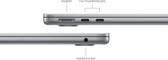 Ноутбук Apple MacBook Air A3113 M3 8 core 16Gb SSD512Gb/10 core GPU 13.6" Liquid Retina (2560x1664) Mac OS grey space WiFi BT Cam (MXCR3X/A) от магазина РЭССИ