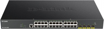 Коммутатор D-Link DGS-1250-28XMP/A1A 24G 4SFP+ 24PoE 370W управляемый от магазина РЭССИ