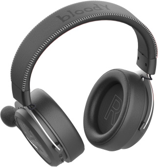 Наушники с микрофоном A4Tech Bloody MR590 Sports черный 1.5м мониторные BT/Radio/3.5mm оголовье (MR590 + WIRED/SPORT BLACK) от магазина РЭССИ