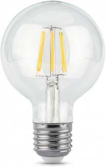 Лампа светодиодная Gauss Filament G95 6Вт цок.:E27 шар 220B 2700K св.свеч.бел.теп. (упак.:1шт) (105802106) от магазина РЭССИ