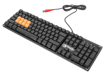 Клавиатура A4Tech Bloody B3370R черный USB Multimedia for gamer LED (подставка для запястий) от магазина РЭССИ