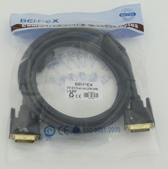 Кабель DVI-D (m) DVI-D (m) 1.8м феррит.кольца черный от магазина РЭССИ