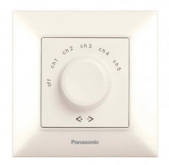 Переключатель каналов Panasonic Arkedia Slim WNTC05632BG-RU скрыт. 1кл. IP20 бежевый (упак.:1шт) от магазина РЭССИ