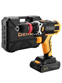 Дрель-шуруповерт Deko DKCD20FU-Li SET 3 аккум. патрон:быстрозажимной (кейс в комплекте) (063-4177) от магазина РЭССИ