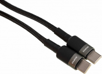 Кабель Power Delivery 60W USB Type-C (m)-USB Type-C (m) 2м черный от магазина РЭССИ