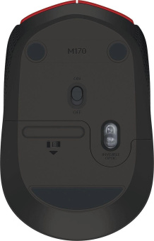 Мышь Logitech M171 красный/черный оптическая 1000dpi беспров. USB для ноутбука 2but (910-004645) от магазина РЭССИ
