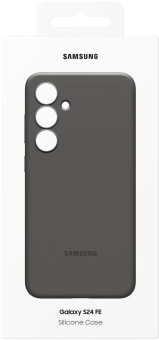 Чехол (клип-кейс) Samsung для Samsung Galaxy S24 FE Silicone Case S24FE черный (EF-PS721CBEGRU) от магазина РЭССИ