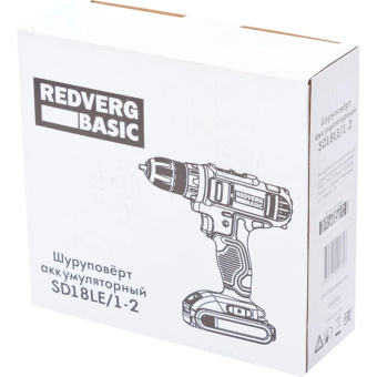 Аккумуляторный шуруповерт REDVERG Basic SD18LE/1-2 6680821 от магазина РЭССИ