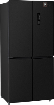 Холодильник Weissgauff WCD 450 XB NoFrost Inverter 2-хкамерн. черный (двухкамерный) от магазина РЭССИ