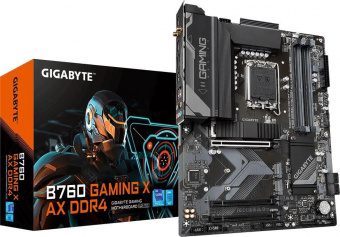 Материнская плата Gigabyte B760 GAMING X AX DDR4 Soc-1700 Intel B760 4xDDR4 ATX AC`97 8ch(7.1) 2.5Gg RAID+HDMI+DP от магазина РЭССИ