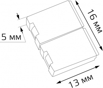 Коннектор Gauss 204204000 для лен.светод. белый от магазина РЭССИ
