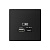 ARTGALLERY USB розетка A + тип-C 45Вт высокоскор.заряд. QC, PD, механизм, карбон от магазина РЭССИ