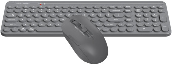 Клавиатура + мышь A4Tech Fstyler FG3300 Air2 клав:серый мышь:серый USB беспроводная slim Multimedia от магазина РЭССИ