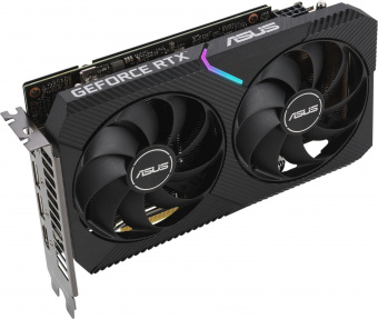Видеокарта Asus PCI-E 4.0 DUAL-RTX3060-O8G NVIDIA GeForce RTX 3060 8192Mb 128 GDDR6 1837/15000 HDMIx1 DPx3 HDCP Ret от магазина РЭССИ