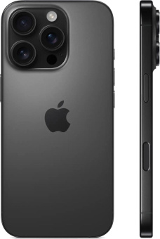 Смартфон Apple A3292 iPhone 16 Pro 1Tb черный титан моноблок 3G 4G 1Sim 6.3" 1206x2622 iOS 18 48Mpix 802.11 a/b/g/n/ac/ax/be NFC GPS Protect от магазина РЭССИ