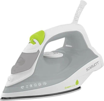 Утюг Scarlett Green Line SC-SI30K60 2400Вт белый/серый от магазина РЭССИ