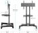 Картинка Стойка для телевизора Onkron TS1350 черный 32"-70" макс.45кг напольный мобильный от магазина РЭССИ Стойка для телевизора Onkron TS1350 черный 32"-70" макс.45кг напольный мобильный от магазина РЭССИ