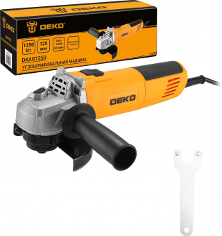Углошлифовальная машина Deko DKAG1250 1250Вт 12000об/мин рез.шпин.:M14 d=125мм от магазина РЭССИ