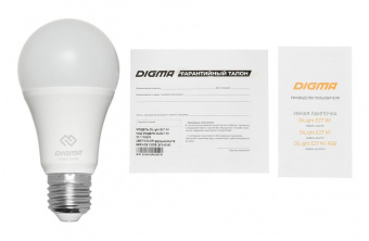 Умная лампа Digma DiLight E27 N1 E27 8Вт 800lm Wi-Fi от магазина РЭССИ