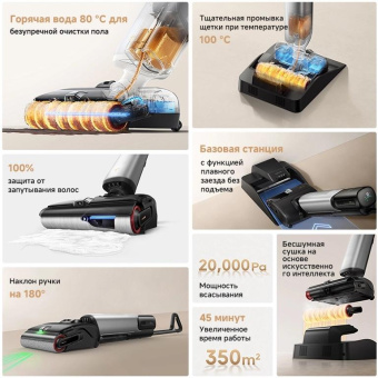 Пылесос моющий Trouver X4 Pro 450Вт черный от магазина РЭССИ