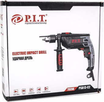 Дрель ударная P.I.T. PSB13-C2 780Вт ключевой реверс от магазина РЭССИ