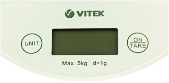 Весы кухонные электронные Vitek VT-8018 макс.вес:5кг белый от магазина РЭССИ