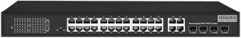 Коммутатор Osnovo SW-62422(400W) 26x100Mb 24PoE+ 400W неуправляемый от магазина РЭССИ