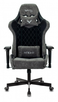 Кресло игровое Zombie VIKING 7 KNIGHT Fabric черный текстиль/эко.кожа с подголов. крестов. металл от магазина РЭССИ