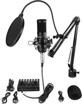 Микрофон проводной Оклик SM-600G 2.5м черный от магазина РЭССИ