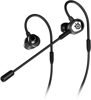 Наушники с микрофоном Steelseries Tusq черный 1.2м вкладыши крепление за ухом (61650) от магазина РЭССИ