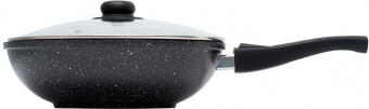 Сковорода ВОК (WOK) Starwind Chef Induction SW-CHI4028W круглая 28см покрытие: Pfluon ручка съемная (с крышкой) черный от магазина РЭССИ