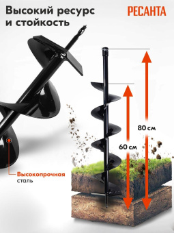 Бур для мотобуров Ресанта AG-150 (70/13/32) от магазина РЭССИ