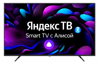 Телевизор LED Telefunken 58" TF-LED58S05T2SU(черный)\Y\H Яндекс.ТВ черный 4K Ultra HD 60Hz DVB-T DVB-T2 DVB-C USB WiFi Smart TV (RUS) от магазина РЭССИ