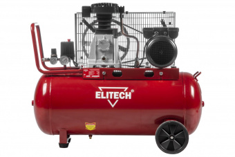 Компрессор поршневой Elitech КПР 100/360/2.2 масляный 320л/мин 100л 2200Вт красный/черный от магазина РЭССИ
