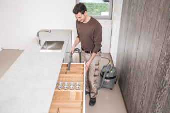 Строительный пылесос Karcher NT 22/1 Ap Te 1300Вт (уборка: сухая/влажная) серый от магазина РЭССИ