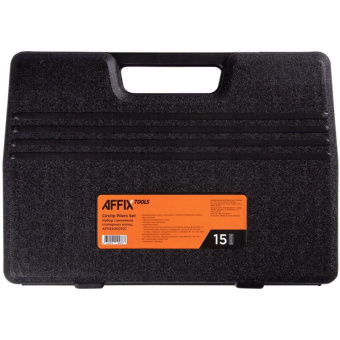 Набор съемников стопорных колец AFFIX 254 мм сменные насадки 15 предметов кейс AF03300015C от магазина РЭССИ