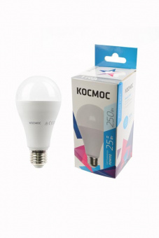 Лампа светодиодная КОСМОС LED25wA65E2745 25Вт E27 4500K BL1 от магазина РЭССИ