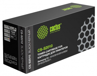 Картридж лазерный Cactus CS-S2010 ML-2010D3 черный (3000стр.) для Samsung ML-1610/2010/2015/2020/2510/2570/2571 от магазина РЭССИ