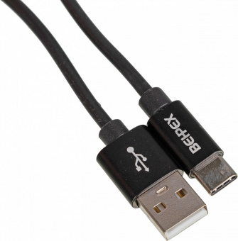 Кабель USB (m)-USB Type-C (m) 1м черный от магазина РЭССИ
