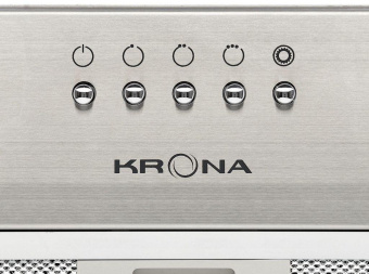 Вытяжка встраиваемая Krona Runa 600 PB нержавеющая сталь управление: кнопочное (1 мотор) от магазина РЭССИ