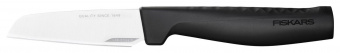 Нож кухонный Fiskars Hard Edge (1051777) стальной для чистки овощей и фруктов лезв.88мм прямая заточка черный от магазина РЭССИ