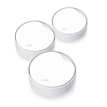 Бесшовный Mesh роутер TP-Link Deco X50-PoE(3-pack) AX3000 1000/2500BASE-T белый (упак.:3шт) от магазина РЭССИ